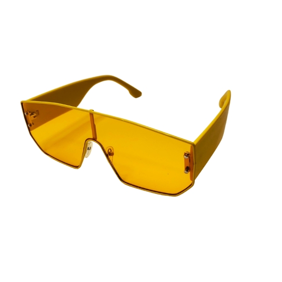 Large Frame Fashion Sunglasses | Yellow - Picture 1 of 4